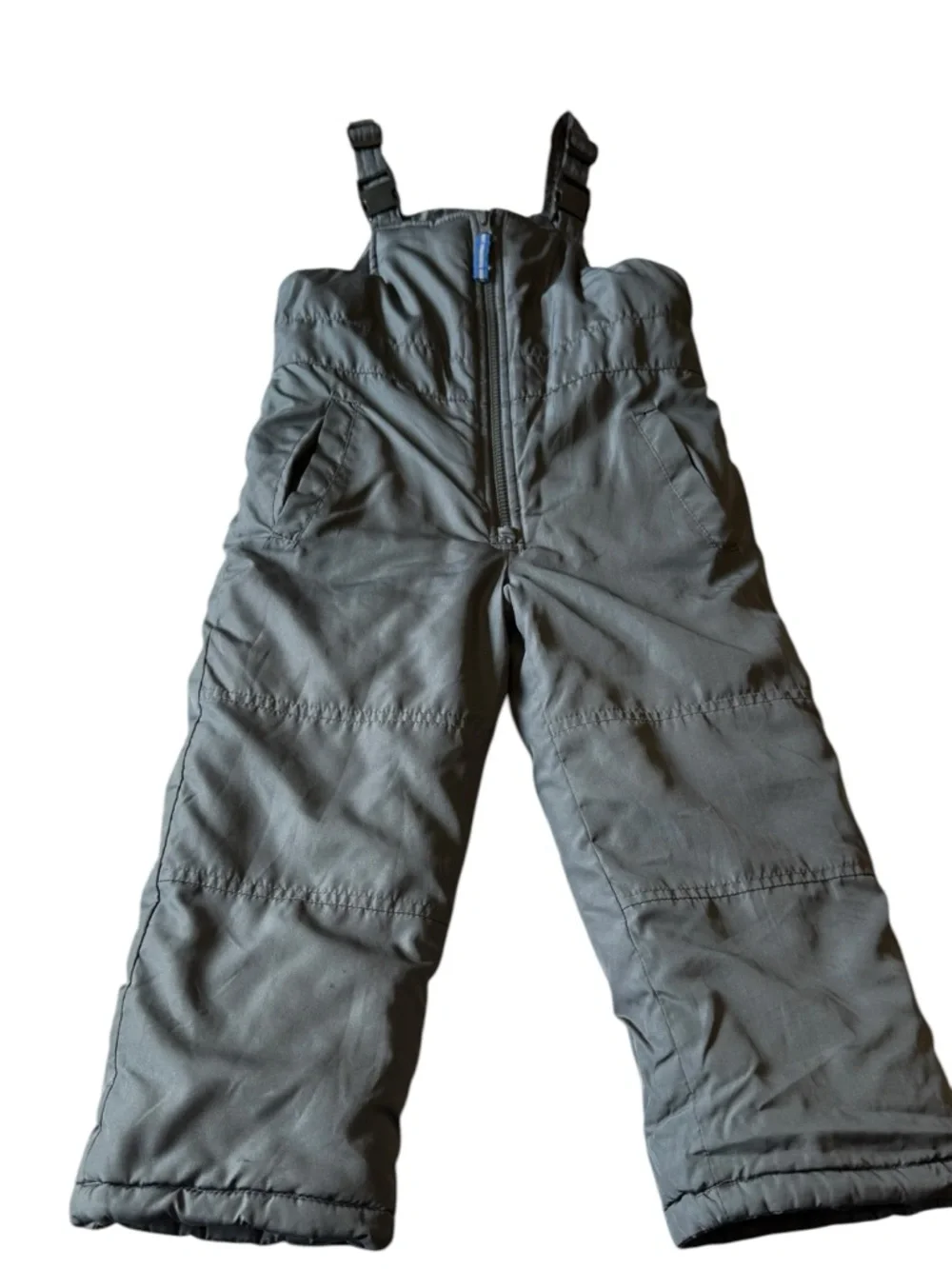 OshKosh B'gosh Kids Snow Bib Black Overalls Snowsuit Winter Ski Size 5/6 Pockets